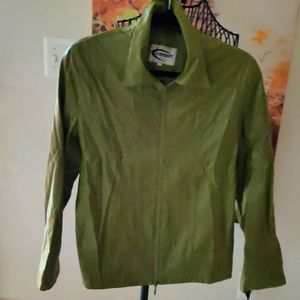 COPY - Green  leather jacket